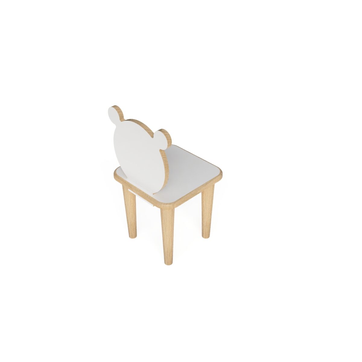 MDF Çocuk Sandalyesi, Anaokulu Kreş Sandalyesi - Ayı - Görsel 4