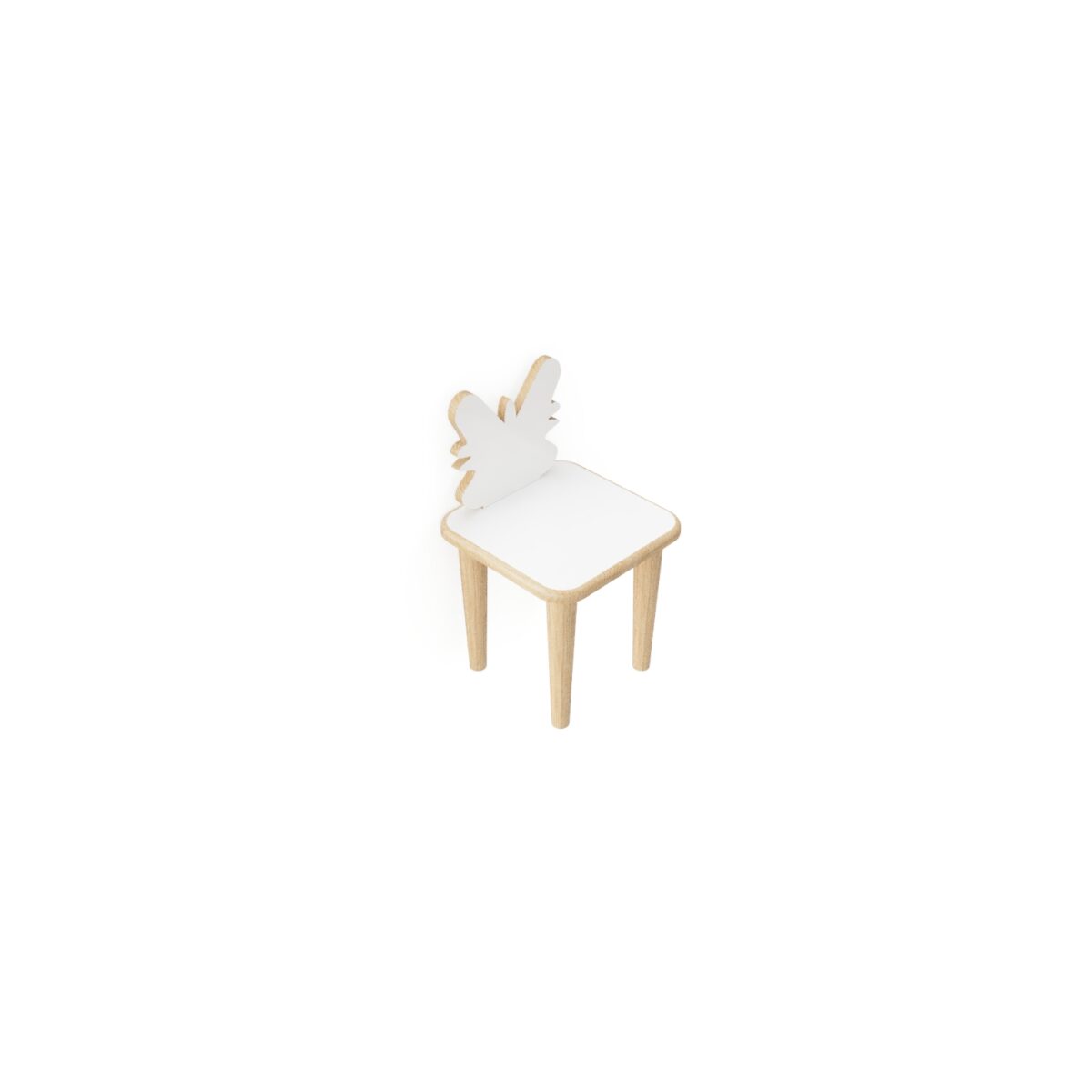 MDF Çocuk Sandalyesi, Anaokulu Kreş Sandalyesi - Kelebek - Görsel 3