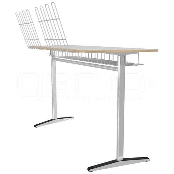 GM022-616 İkili Açılı Ayaklı Laminat Müzik Sırası, Öğrenci Etkinlik Sırası - Görsel 1