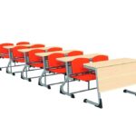 GM024-101 İkili Ahşap Amfi Sırası