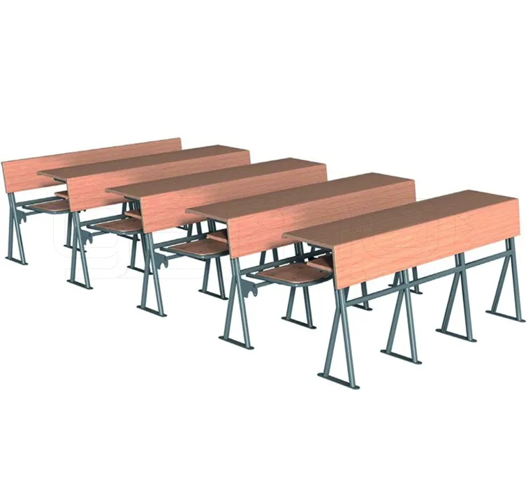 GM024-202 Üçlü Ahşap Amfi Sırası - Görsel 1