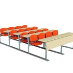 GM024-303 Dörtlü Ahşap Amfi Sırası